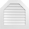 Ekena Millwork Octagonal Top Surface Mount PVC Gable Vent w/ 3-1/2"W x 1"P Standard Frame, 28"W x 28"H GVPOT28X2801SN - alternate 1